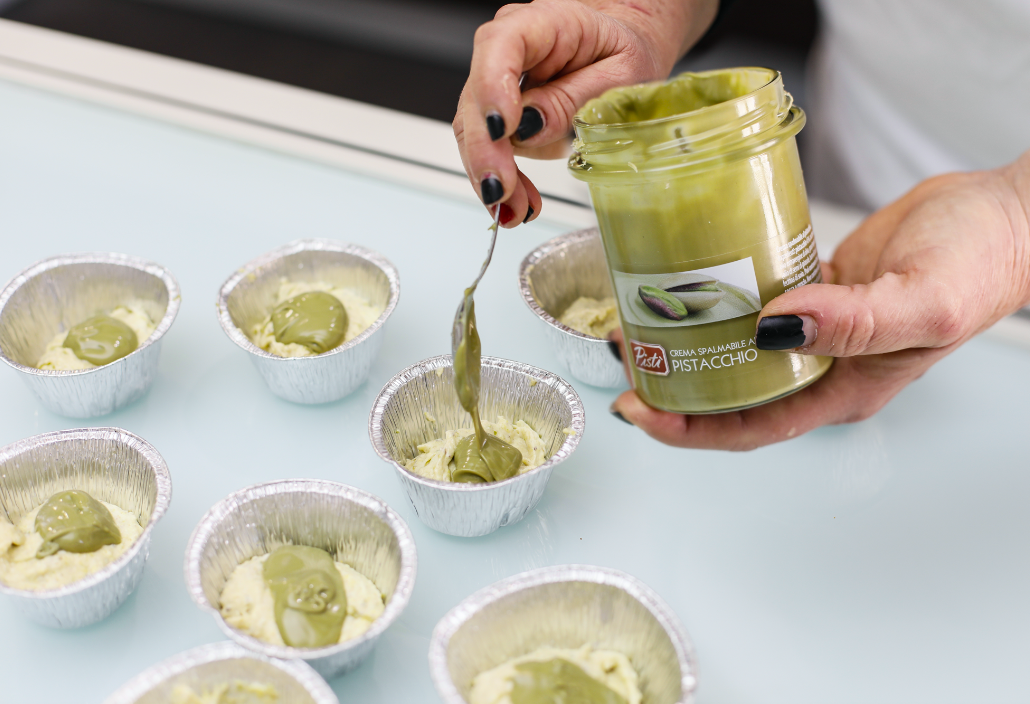 Muffins with pistachio cream Pistì