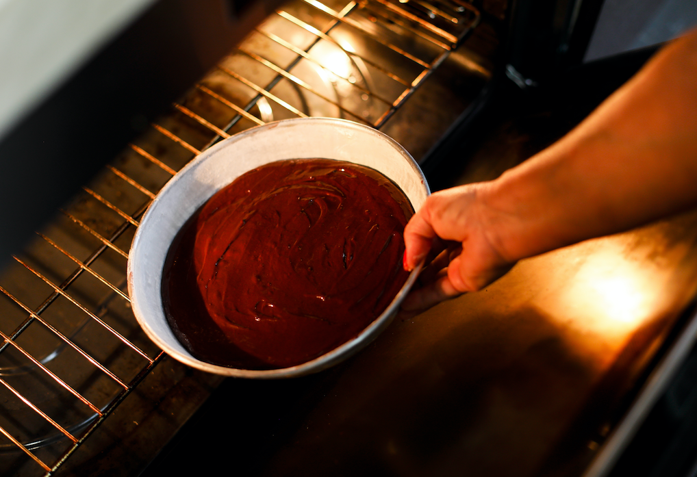 Ricetta Torta Cacao con Crema di Pistacchio