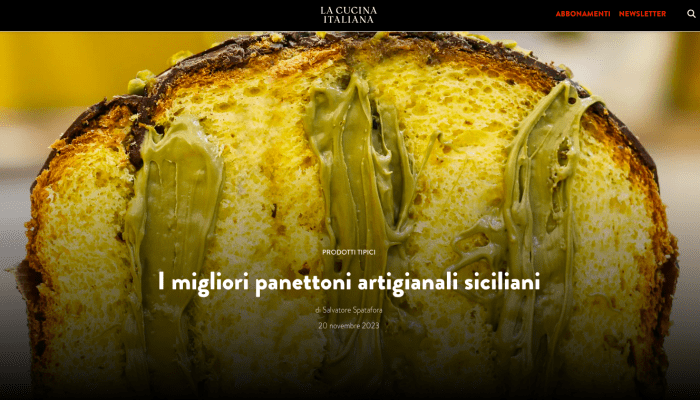 La Cucina Italiana: Il Panettone Pistì tra i migliori in Sicilia